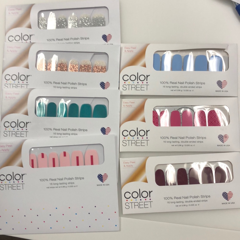 New unopened color Street sets